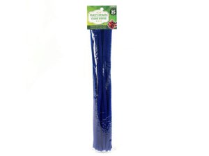 Bulk CH462 25 Pack Blue Fuzzy Craft Sticks