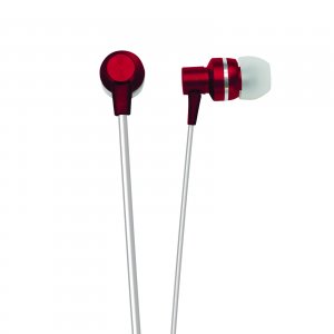 Naxa NE-940-RED Naxa Metallix Isolation Stereo Earphones - Red