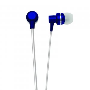 Naxa NE-940-BLUE Naxa Metallix Isolation Stereo Earphones - Blue