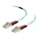 C2g 01006 10m Lc-lc 50125 Duplex Multimode Om4 Fiber Cable - Aqua - 33