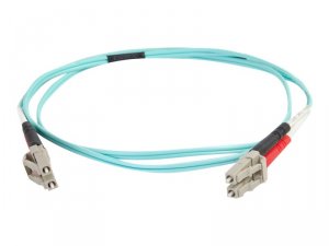 C2g 01006 10m Lc-lc 50125 Duplex Multimode Om4 Fiber Cable - Aqua - 33