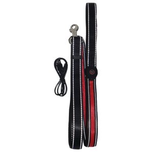 Royal 104057 Led Dog Leash Redblk