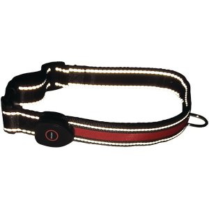 Royal 104058L Led Dog Collr Redblk Lrg