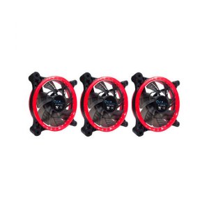 Apevia 312L-CRD 312l-crd 120mm Red Led Case Fan W Anti-vibration Rubbe