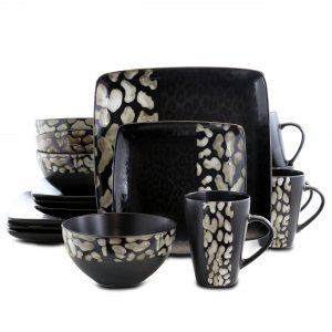 Elama ELM-SAVANNAH Savannah 16 Piece Stoneware Dinnerware Set