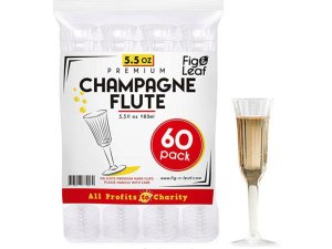 Bulk CH494 60 Pack 5.5oz Premium Party Champagne Flutes