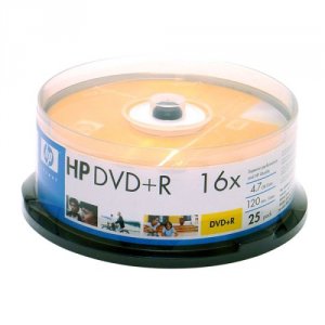 Hp RA29163 Hp 4.7gb 16x Dvd+rs (25-ct Cake Box Spindle) Hoodr16025cb