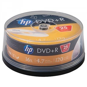 Hp RA29163 Hp 4.7gb 16x Dvd+rs (25-ct Cake Box Spindle) Hoodr16025cb