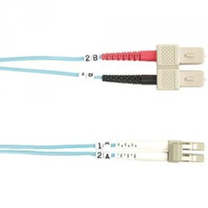 Black FO10G-005M-SCLC Fiber Patch Cable 5m 10 Gig Sc To Lc Aqu