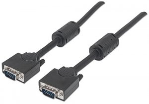 Manhattan 317733 (r)  Hd15-male To Male Svga Cable With Ferrite Core, 