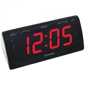 Sylvania SCR1206B (r)  Jumbo-digit Dual Alarm Clock Radio