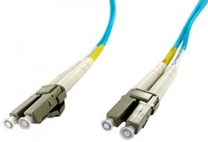 Axiom AXG95567 Lclc Multimode Duplex Om4 50125 Fiber Optic Cable 0.5m 