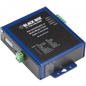 Black ICD116A Industrial Serial To Fibe Singlemode Sc