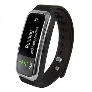 Supersonic SC-61SW-BLK Bluetooth Smart Wristband Fitness Tracker With 