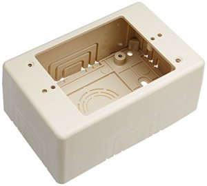 C2g 13379 Tyton Raceway Single Gang 2in Junction Box - Ivory