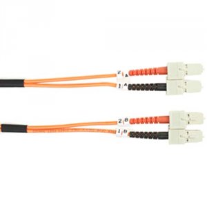 Black FO625-002M-SCSC Fiber Patch Cable 2m Mm 62.5 Sc To Sc