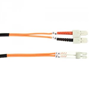 Black FO625-003M-SCLC Fiber Patch Cable 3m Mm 62.5 Sc To Lc