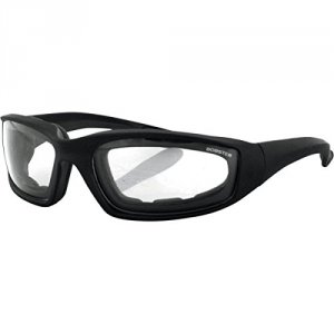 Bobster ES214C Foamerz 2 Sunglass, Black Frame, Anti-fog Clear