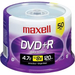 Maxell MAX 639013 Dvd Recordable Media - Dvd+r - 16x - 4.70 Gb - 50 Pa