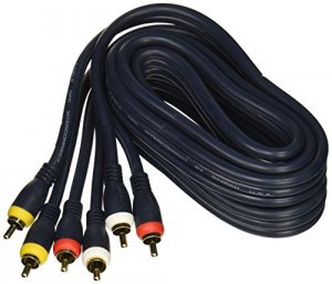 Steren 254-315BL (r) 254-315bl Triple Rca Composite Video Cable (6ft)