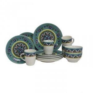 Elama EL-SANTA-FE-SPRINGS Santa Fe Springs 16-piece Stoneware Dinnerwa