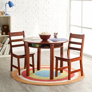 Clipper 524P Rnd Table Chair Set Pecan