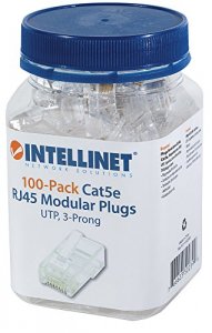 Intellinet 502399 100-pack Cat5e Rj45 Modular Plugs