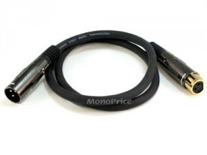 Monoprice 4750 3ft Premier Series Xlr Male To Xlr Female 16awg Cable (