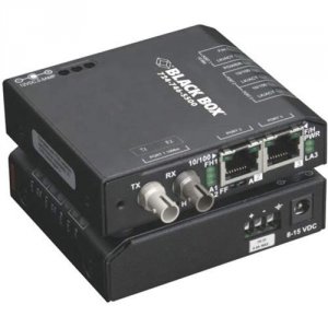 Black LBH100AE-P-ST Extreme Media Converter Switch, 10-100-