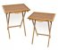 Clipper 801-2 Set 2 Snack Tables Bamboo