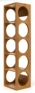 Lipper 8305 Bamboo 5 Bottle Wine Rack