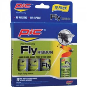 Pic 815825012318 Fr10b Fly Ribbon Bug  Insect Catcher (12 Packs Of 10)