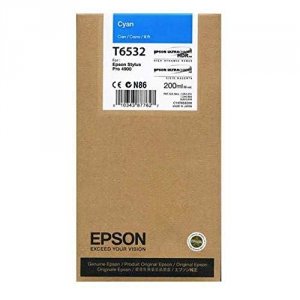 Original Epson EPST653200 Cyan Ultrachrome Hdr Ink Cartridge (200 Ml)