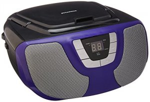 Sylvania SRCD1025-PURPLE (r) Srcd1025-purple Portable Cd Radio Boom Bo