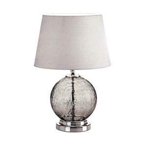 Gallery 10018358 Grey Cracked Glass Table Lamp