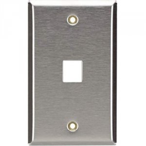 Black WP370 Stainless Steel Wallplate, Keystone, Sin