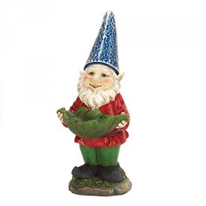 Summerfield 10016218 Bird Feeder Gnome Solar Statue