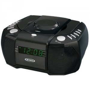 Jensen JCR-310 Amfm Stereo Dual Alarm Clock Radio With Top Loading Cd 