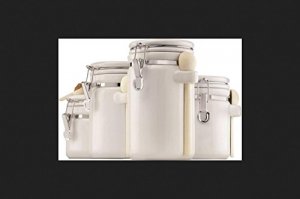 Anchor 03806WMR Canister Set White Ceramic 4pc