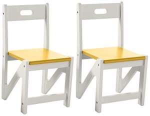 Clipper 505-2Y Kid Zigzag Chairs 2pk Yellow