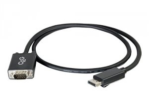 C2g 54332 6ft Displayport To Vga Adapter Cable Active Male To Male Bla