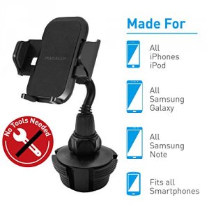 Macally MCUPMP (r)  Cellular Phone Adjustable Cup-holder Mount