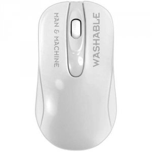 Man CM/WI/W5 C-mouse Usb Wireless Optical Mouse (white).  Washable, Ec