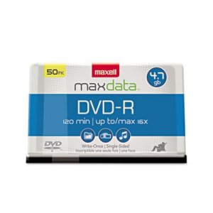 Hitach  Maxell Dvd-r 4.7gb, 16x Speed, 50pk Spindle - Reliable Storage