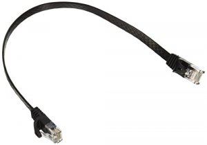 Monoprice 9545 Cat5e Flat  Patch Cable_ 1ft Black