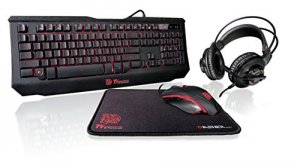 Thermaltake KBGCKPLBLUS01 Kb-gck-plblus-01 Knucker 4 In 1 Gaming Kit K