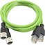 Ideal R151058 2 X Rj45 To M12 D Coded 1m