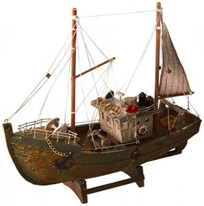 Accent 10018486 Fishing Boat Model