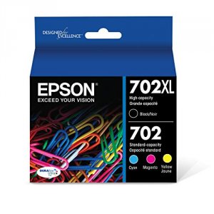 Original Epson T702XL-BCS 702 Ultrablk Color Hc Inkcrtrd