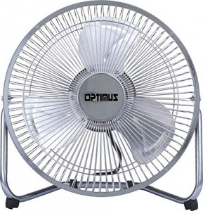 Optimus F-4092 9 In. Industrial Grade High Velocity Fan - Painted Gril